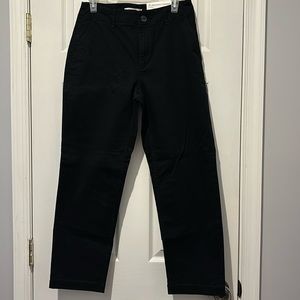 LOFT black, straight leg pants, size 4